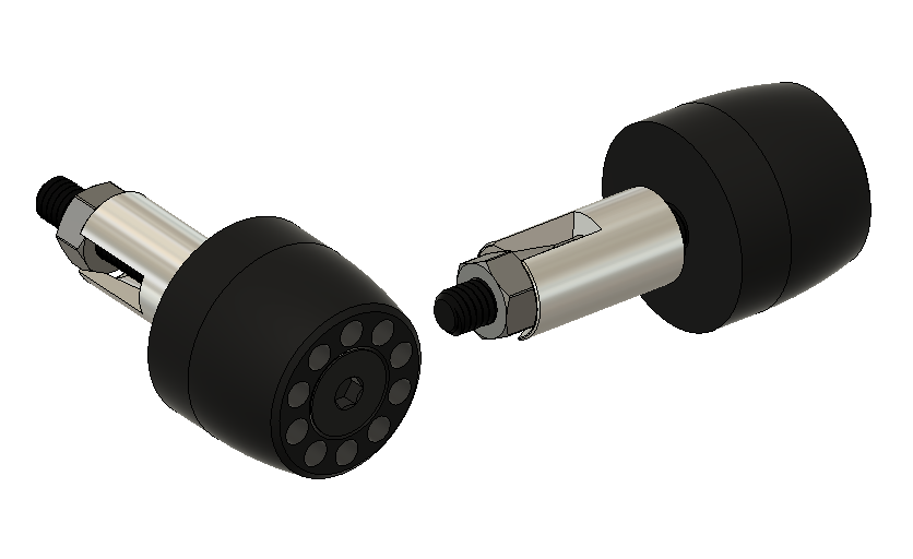 Handlebar weight Marine grade ALU 5083 17-23mm