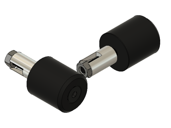 Handlebar weight steel13-17mm